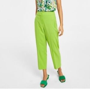 NWT Bar III Straight-Leg Ankle Office Pants in Green Apple US 4